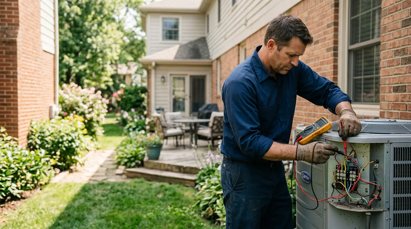HVAC technician working near Forestville, CA
